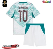 Portugalia Bernardo Silva #10 Koszulka Wyjazdowa dzieci MŚ 2026 Krótki Rękaw (+ krótkie spodenki)